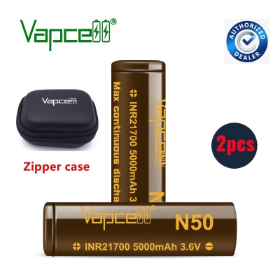 Picture of Vapcell 3.7V N50 21700 5000mah 15A Battery 2pcs