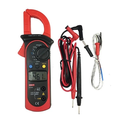 Picture of UNI-T UNI-T UT202 AC 400A Digital Clamp Meter, AC/DC Voltage Detector Digital Hold Full Symbol Display Diode Test Temperature Test Auto Shutdown Function- READY ELECTRONICS