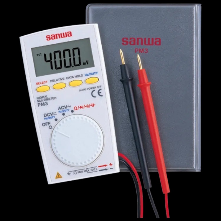 Picture of Sanwa PM3 Digital Multimeter Smart Meter with multi-function Pocket Type Voltage and Current Tester- READY ELECTRONICS