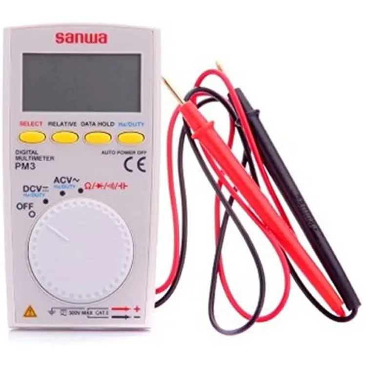 Picture of Sanwa PM3 Digital Multimeter Smart Meter with multi-function Pocket Type Voltage and Current Tester- READY ELECTRONICS