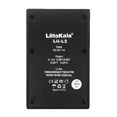 Picture of LiitoKala Lii-L2 3.7V 18650 Charger Li-ion Battery USB Independent Charging Portable High Power Discharge 18350 16340 Battery Charger