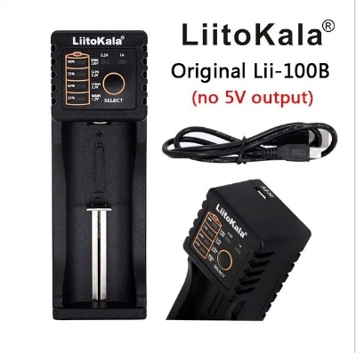 Picture of LiitoKala Lii-100B Lii-100 18650 Battery Charger For 26650 16340 RCR123 14500 LiFePO4 1.2V Ni-MH Ni-Cd Smart Charger 18650 Battery Charger