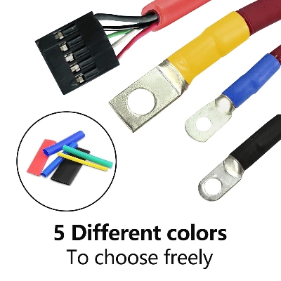 Picture of 560-Piece Heat Shrink Tube Set, Waterproof Heat Shrink Tubing Assortment 2:1 Shrink Ratio with 12 Different Sizes Insulation Heat Shrink Tube, Solier Tube for Cable, 5 Colours