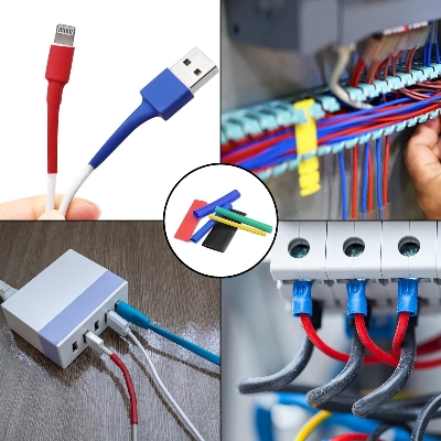 Picture of 560-Piece Heat Shrink Tube Set, Waterproof Heat Shrink Tubing Assortment 2:1 Shrink Ratio with 12 Different Sizes Insulation Heat Shrink Tube, Solier Tube for Cable, 5 Colours