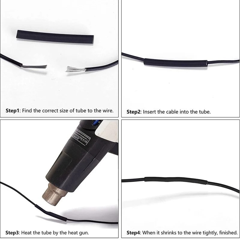 Picture of 580pcs/box Heat Shrink Assortment Electronic Wrap Wire Cable Insulated Polyolefin Heat Shrink Tube Ratio Tubing Insulation