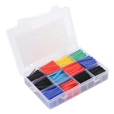 Picture of Electrical Cable Heat Shrink Sleeve, 750Pcs Heat Shrink Tubing Kit, Nylon Electrical Cable Sleeve, 2:1 Heat Shrinkage Ratio- 750pcs Set