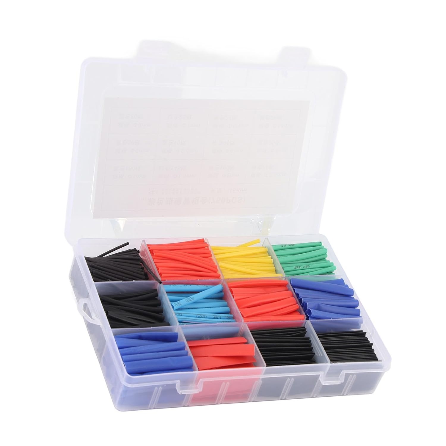 Picture of Electrical Cable Heat Shrink Sleeve, 750Pcs Heat Shrink Tubing Kit, Nylon Electrical Cable Sleeve, 2:1 Heat Shrinkage Ratio- 750pcs Set