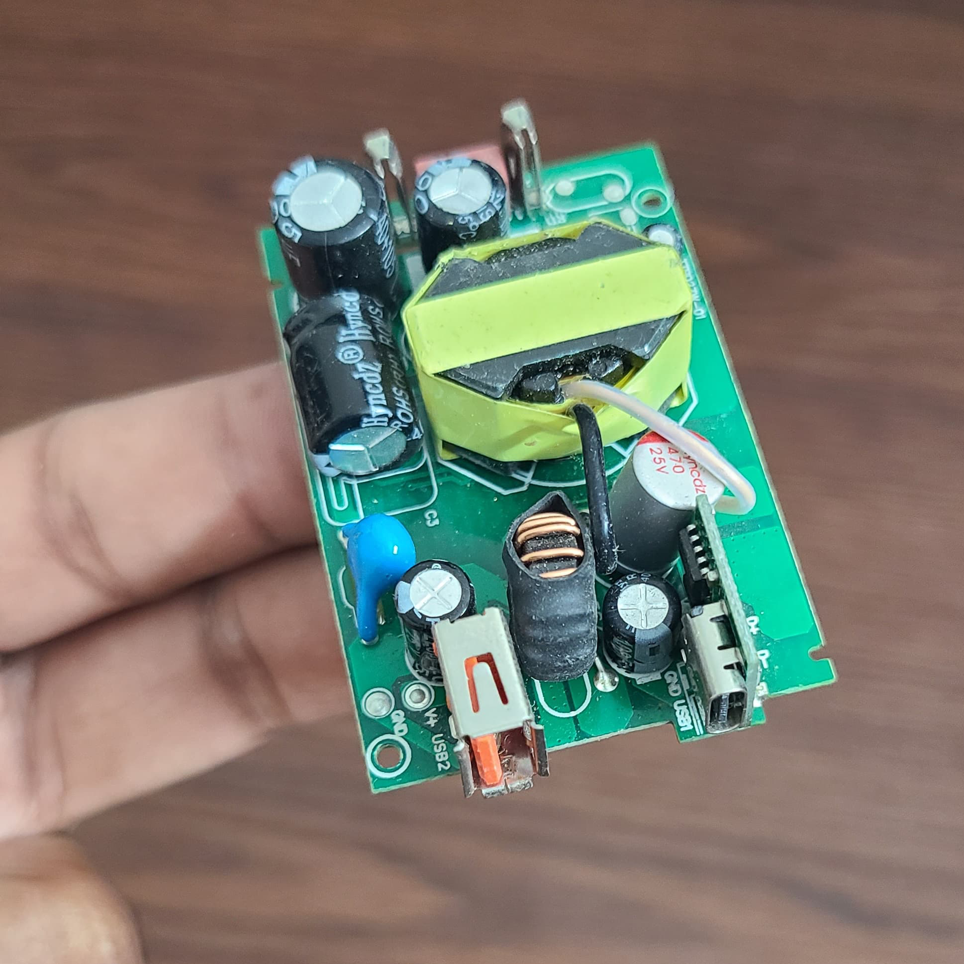 Picture of PD 18W Type C port USB fast charging board diy SMPS Adapter 220V to Mobile Charge- Battery Charger For Mobile Phone