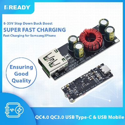 Picture of QC4.0 QC3.0 USB Type-C Mobile Phone Quick Charge Adapter 6-35V Step Down Buck Boost Module for Huawei SCP/FCP Apple PD Qualcomm Fast Charging Super Fast Charging Laptop Charging Circuit