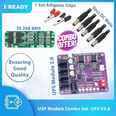 Picture of Mini Router UPS Combo Set  Borad 40W V2.6 Battery Charger Board 11.1V Battery Charger For Router and Onu - READY ELECTRONICS
