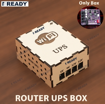 Picture of Box For DIY Router Power Bank- Mini Router UPS Borad Box - Only Box (Circuit Not included)- READY ELECTRONICS