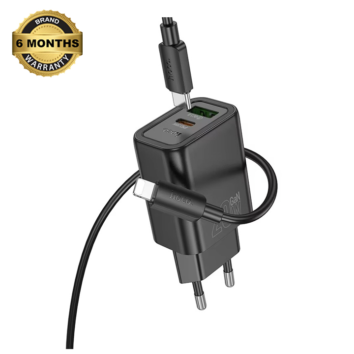 Picture of Hoco N61 Gentle PD20W+QC3.0 charger set(C to C)(EU)