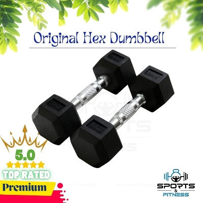 Picture of 5kg hex dumbbells - 2 pis Total 10 KG - Sports & Fitness