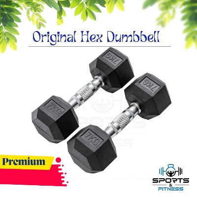 Picture of 7.5kg Hex Dumbbell 2 pcs - Sports & Fitness