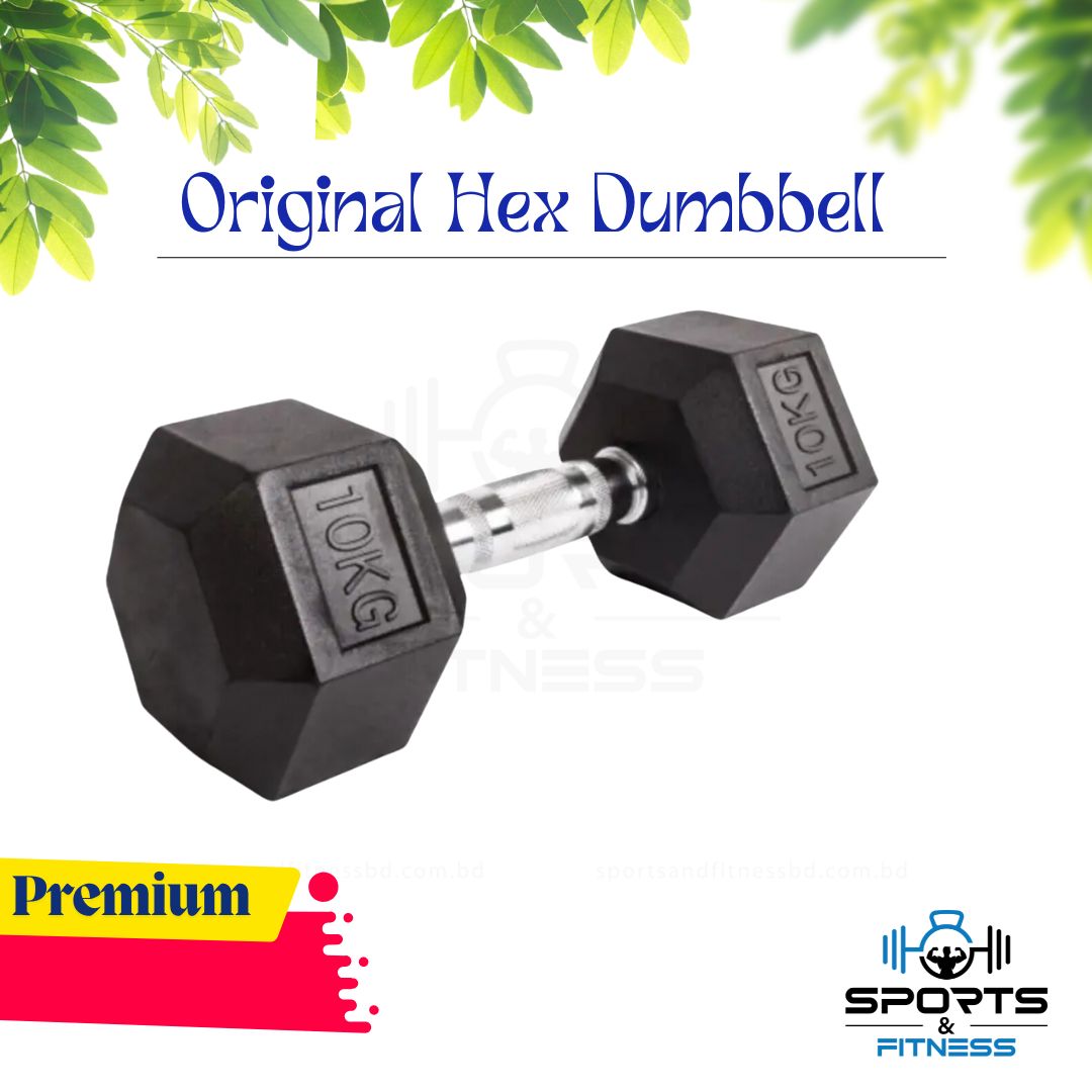 Picture of 10kg Hex Dumbbell 1 pcs - Sports & Fitness
