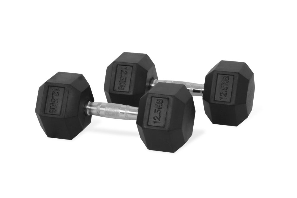 Picture of 12.5kg Hex Dumbbell 2 pcs - Sports & Fitness