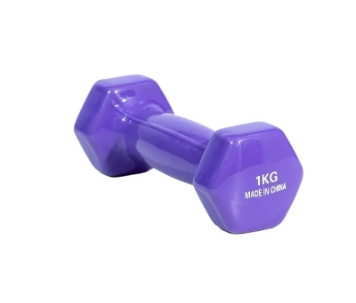 Picture of Premium Quality 1kg vinyl dumbbell 1pcs Multicolor - Sports & Fitness