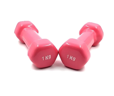 Picture of Premium Quality 1kg vinyl Dumbbell 2 pcs ( 4 color available ) - Sports & Fitness