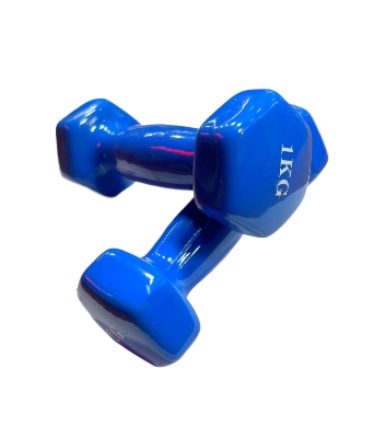 Picture of Premium Quality 1kg vinyl Dumbbell 2 pcs ( 4 color available ) - Sports & Fitness