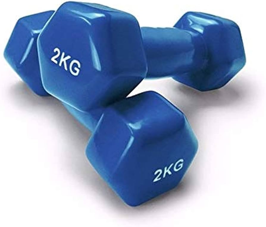 Picture of Premium Quality 2kg Vinyl Dumbbell 2 pcs ( 4 color available ) – Sports & Fitness
