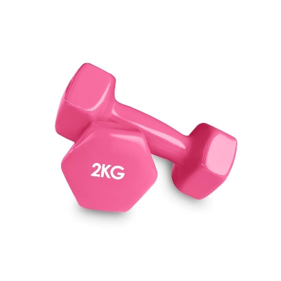 Picture of Premium Quality 2kg Vinyl Dumbbell 2 pcs ( 4 color available ) – Sports & Fitness