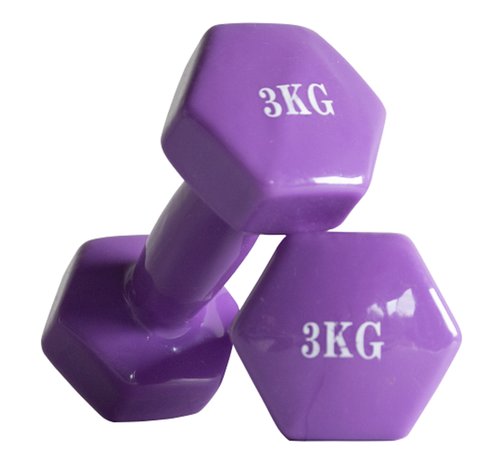 Picture of Premium Quality 3kg Vinyl Dumbbell 2 pcs ( 4 color available ) – Sports & Fitness
