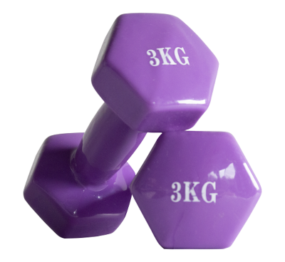 Picture of Premium Quality 3kg Vinyl Dumbbell 2 pcs ( 4 color available ) – Sports & Fitness