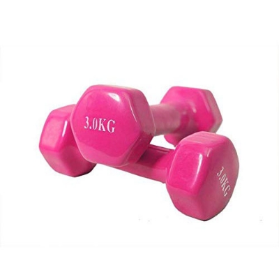 Picture of Premium Quality 3kg Vinyl Dumbbell 2 pcs ( 4 color available ) – Sports & Fitness