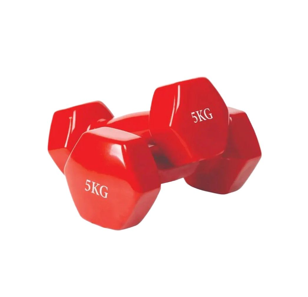 Picture of Premium Quality 5kg Vinyl Dumbbell 2 pcs ( 4 color available ) – Sports & Fitness