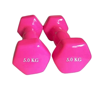 Picture of Premium Quality 5kg Vinyl Dumbbell 2 pcs ( 4 color available ) – Sports & Fitness