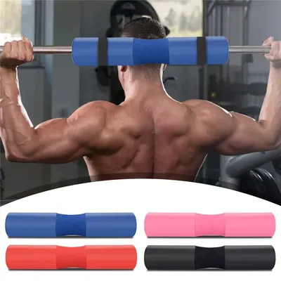 Picture of T-FLY Barbell Squat Pad Foam Weight Lifting Neck Shoulder Protect Support with Straps - Sports & Fitness