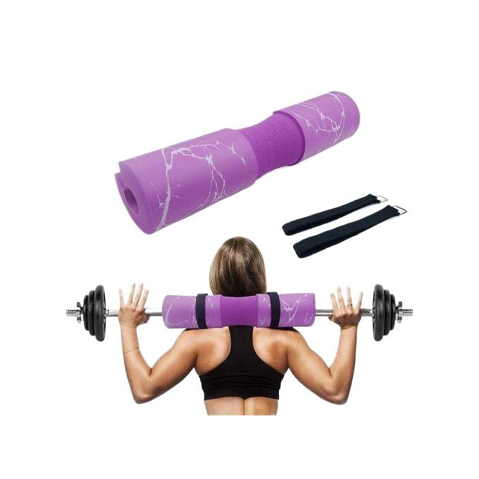 Picture of T-FLY Barbell Squat Pad Foam Weight Lifting Neck Shoulder Protect Support with Straps - Sports & Fitness