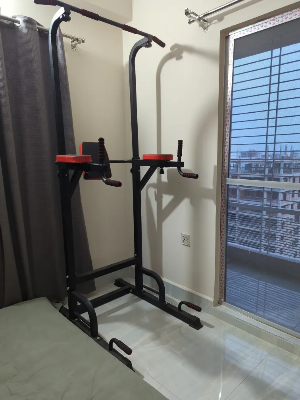 Picture of AB Tower Dip Station Power Tower & Chin Up Home Use Exercise - Sports & Fitness