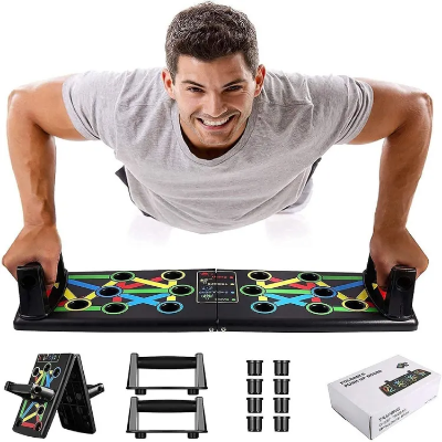 Picture of Adjustable Pushup Board 9 in 1 Foldable Multi Position Body Building Push Up Stands - Sports & Fitness