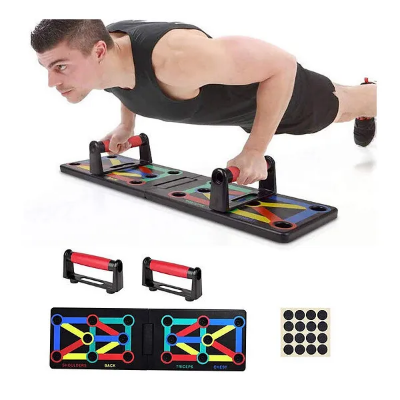 Picture of Adjustable Pushup Board 9 in 1 Foldable Multi Position Body Building Push Up Stands - Sports & Fitness