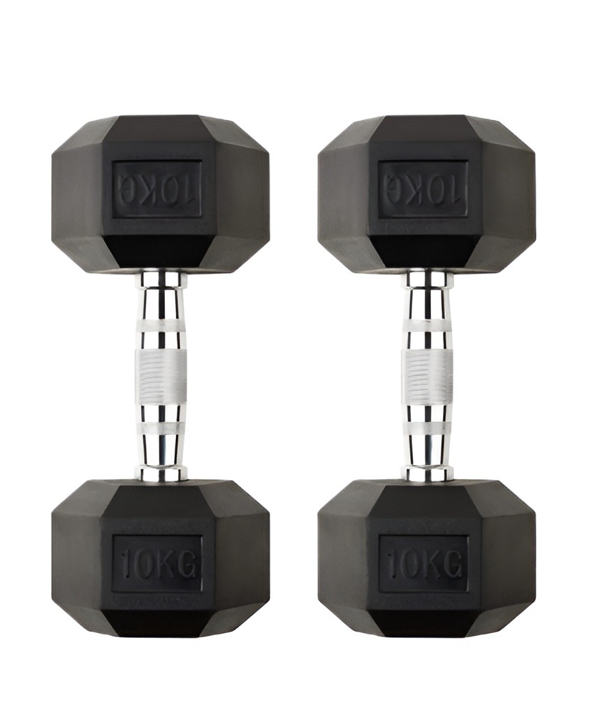 Picture of 10kg Hex Dumbbell - 1 Pair