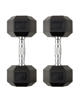 Picture of 10kg Hex Dumbbell - 1 Pair