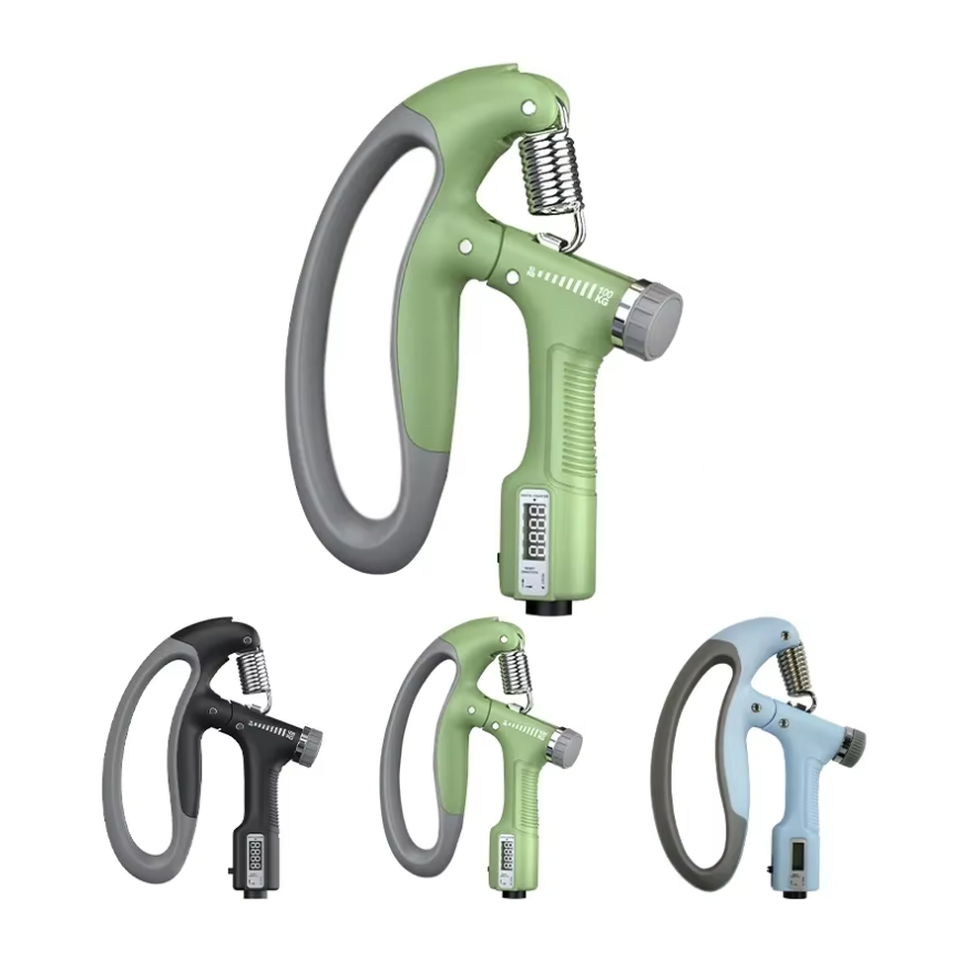 Picture of 10-100Kg Adjustable Heavy Counting Grips New Strong Man Hand Grip Gym Grippers Arm Wrist Developer Forearm flexor Muscle Strengthen Exercise Trainer Device - hand grip - Counter Hand Grip