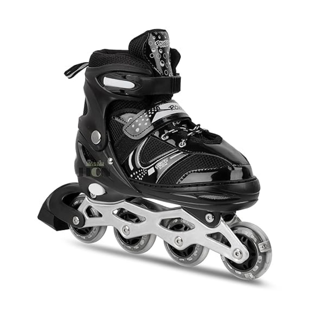 Picture of Inline roller skates shoes 1 Pair (30-33)- Black Color - Sports & Fitness