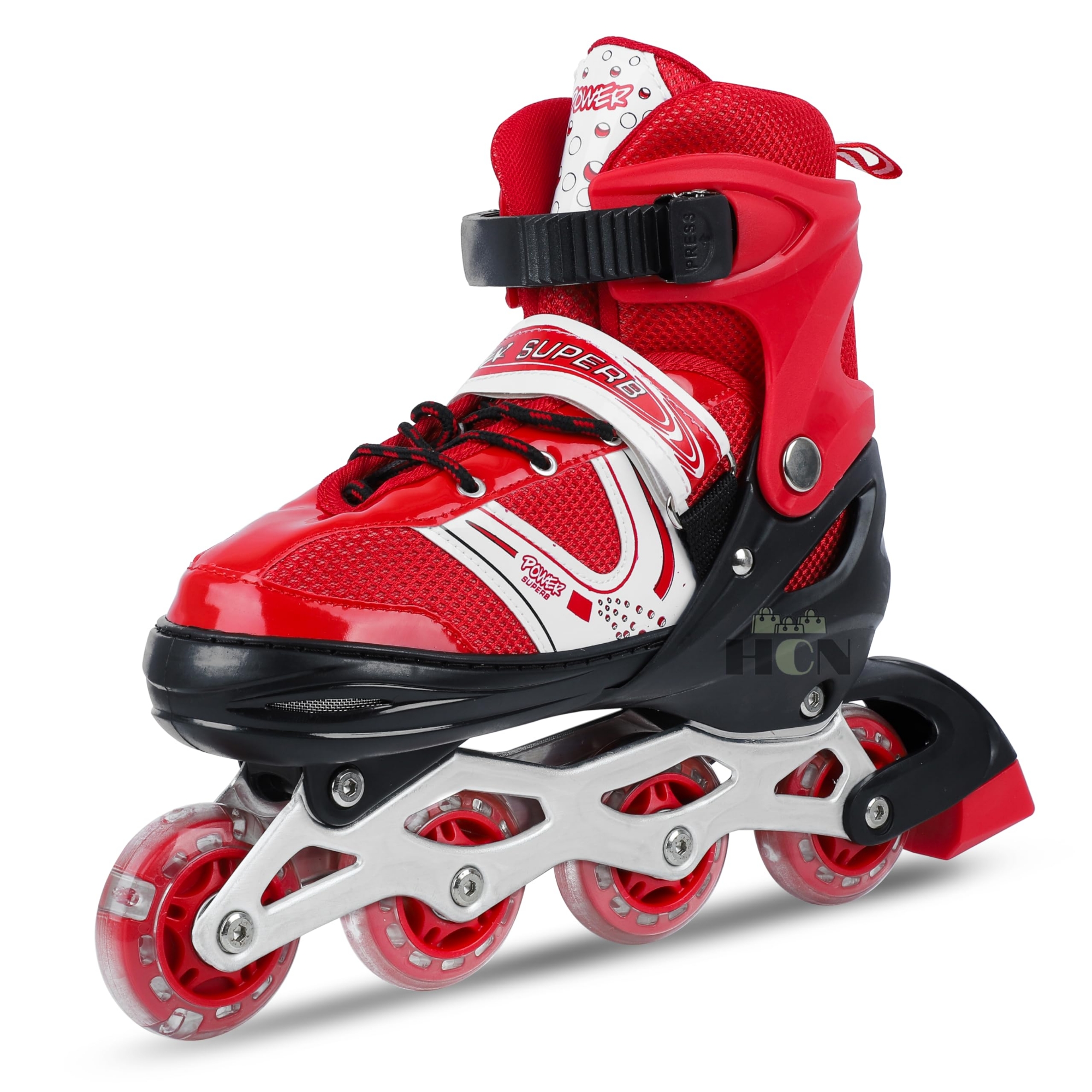 Picture of Inline roller skates shoes 1 Pair (38-41)- Red Color - Sports & Fitness