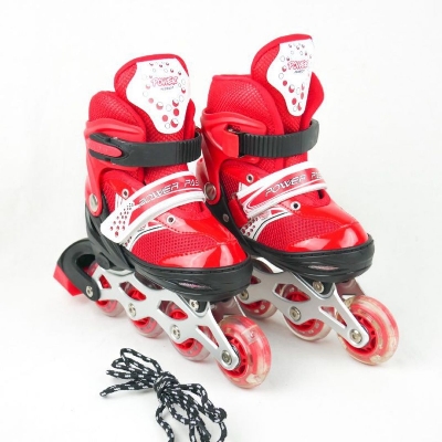 Picture of Inline roller skates shoes 1 Pair (30-33)- Red Color - Sports & Fitness