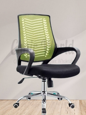 Picture of V-Mesh Revolving Chair CW-EC-05LGSS (V-Mesh SS Lime green black)