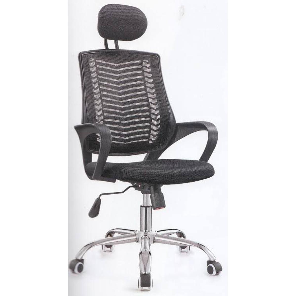 Picture of Office/Home Revolving Chair V-Mesh Headrest Black