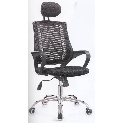 Picture of Office/Home Revolving Chair V-Mesh Headrest Black