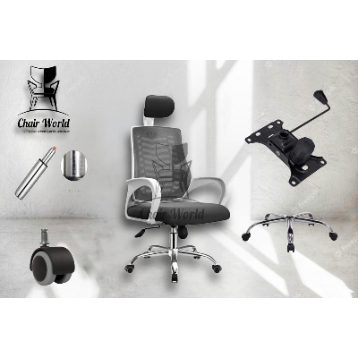 Picture of V-Mesh Revolving Chair (CW-EC-05WB)