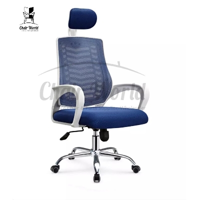 Picture of White V-Mesh Classic Office Chair CW-EC-05WB
