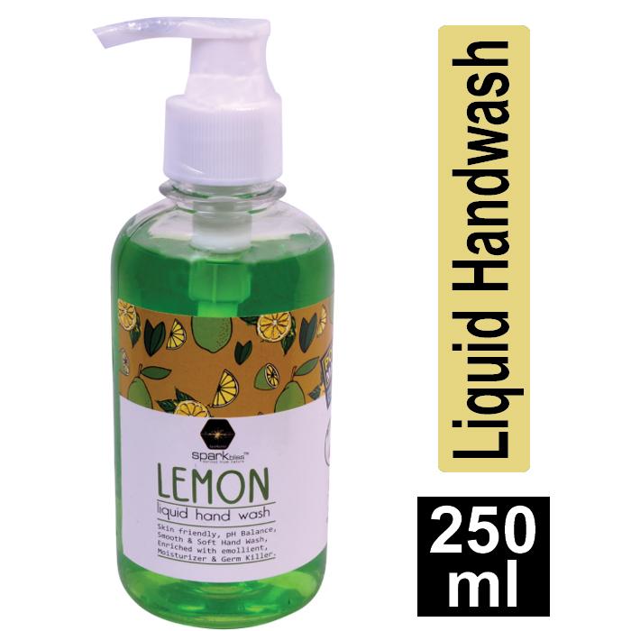 Picture of Spark bliss Lemon Green liquid hand wash Surfactant Based hand wash -250ml