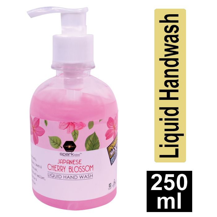 Picture of Spark bliss Japanese Cherry Blossom liquid hand wash Surfactant Based hand wash -250ml