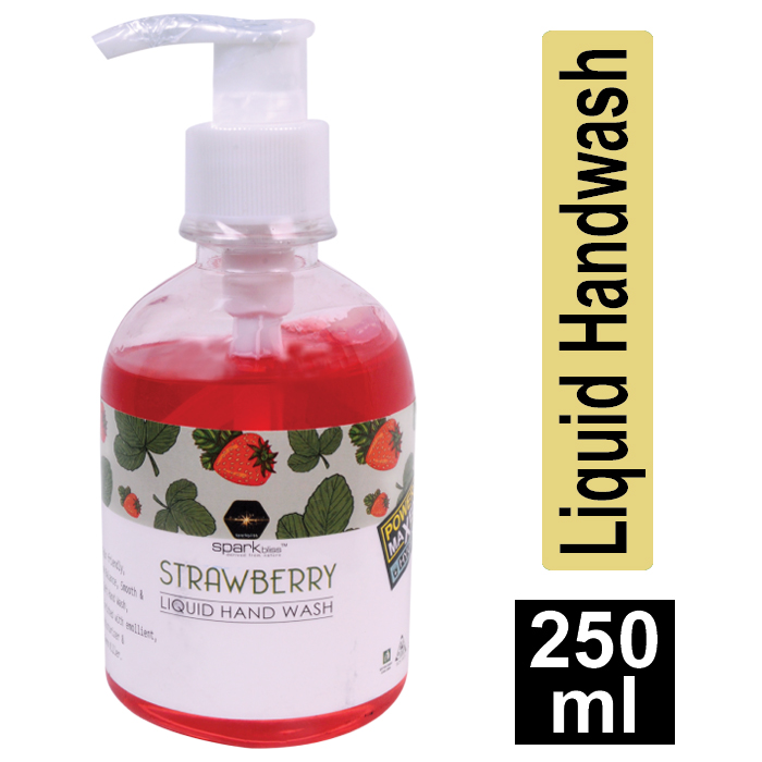 Picture of Spark bliss Strawberry liquid hand wash Surfactant Based hand wash -250ml