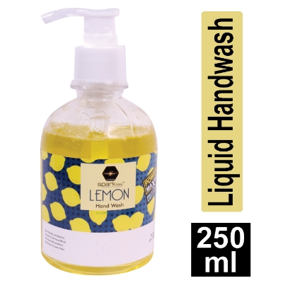 Picture of Spark bliss Yellow Lemon liquid hand wash Surfactant Based hand wash -250ml
